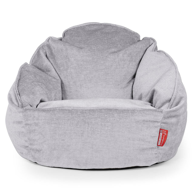 Pouf Chaise Bubble - Chenille Gris 01