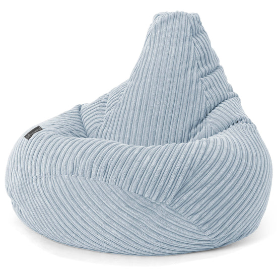 Pouf Gamer pour Enfant 6-14 ans - Côtelé Bébé Bleu 03