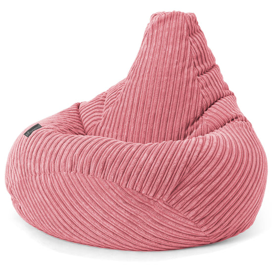 Pouf Gamer pour Enfant 6-14 ans - Côtelé Corail 03