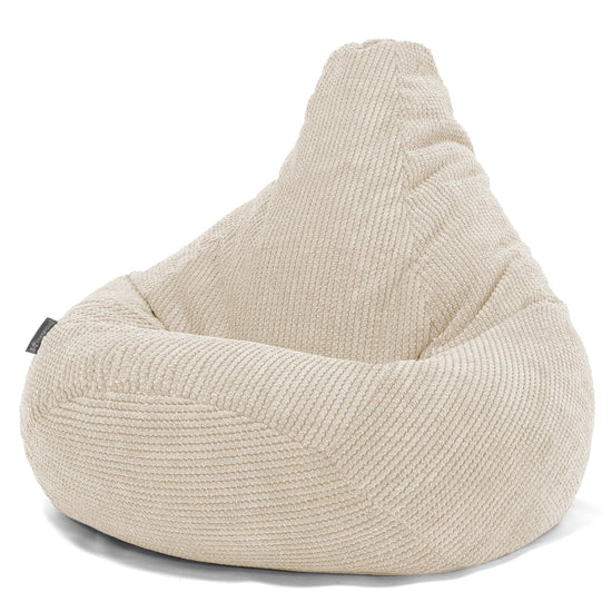 Pouf Gamer pour Enfant 6-14 ans - Pompon Crème 02