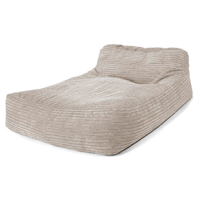 Chaise Longue (2 Personnes) - Côtelé Vison 01