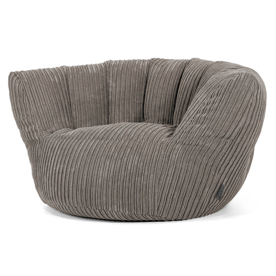 Pouf Charles Vintish - Côtelé Anthracite 02
