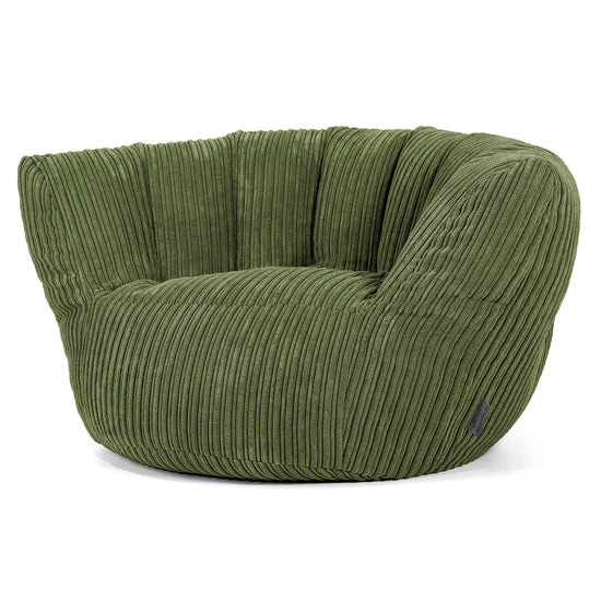 Pouf Charles Vintish - Côtelé Vert Forêt 02