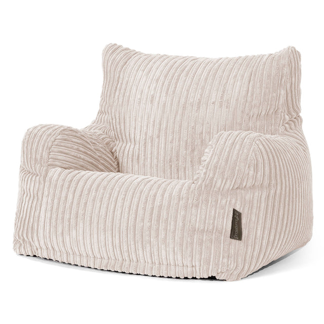 Joséphine Pouf Fauteuil Design - Côtelé Ivoire 01