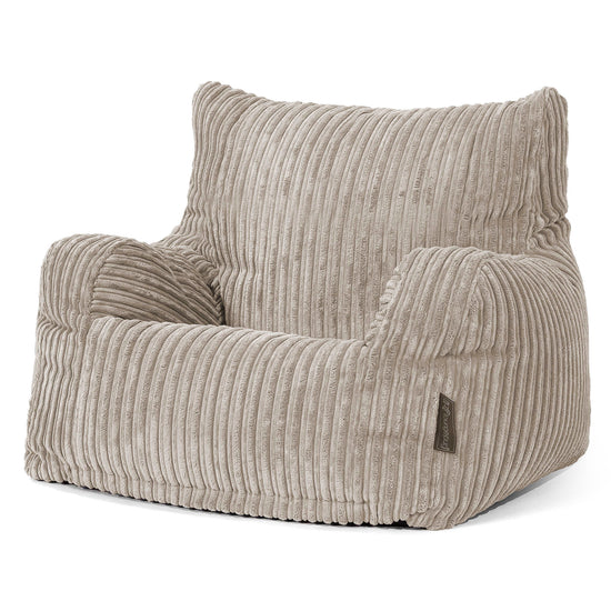 Joséphine Pouf Fauteuil Design - Côtelé Vison 01