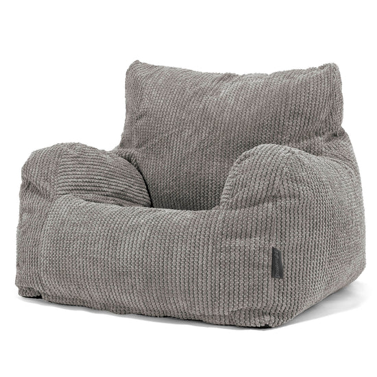 Pouf Fauteuil Design - Pompon Anthracite 01