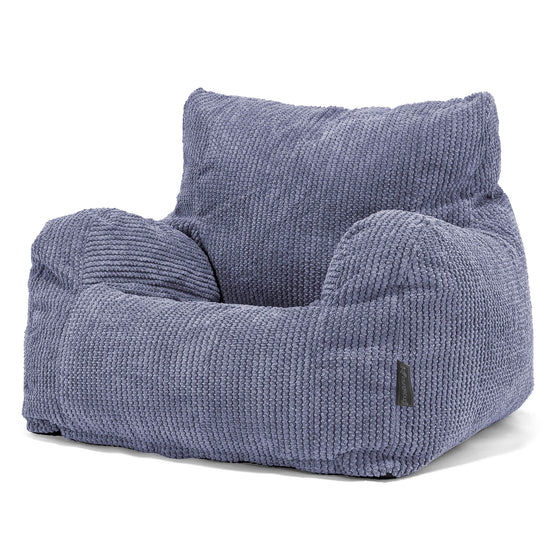 Pouf Fauteuil Design - Pompon Violet 01