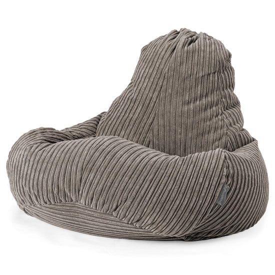 Pouf Gamer Ultra Lux - Côtelé Anthracite 01