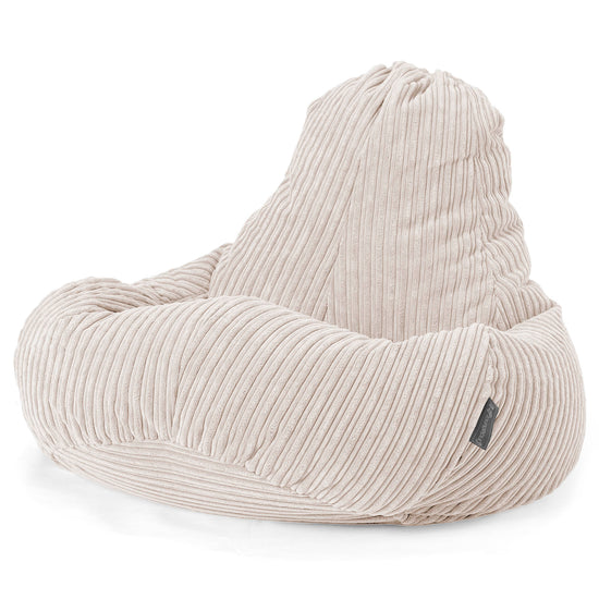 Pouf Gamer Ultra Lux - Côtelé Crème 01