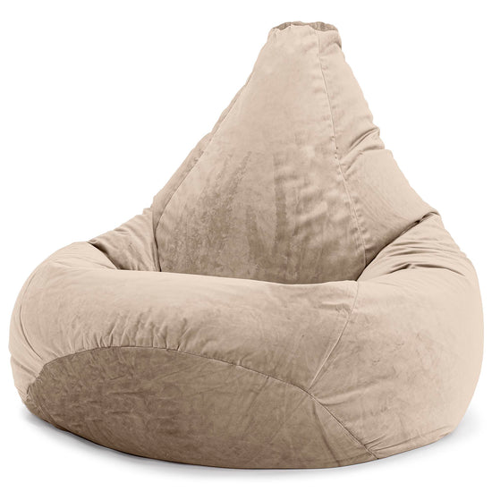 Pouf Poire Gamer - Velours Vison 02