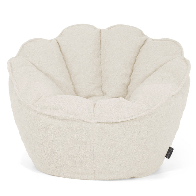 Pouf Fauteuil Natalia Sacco - Bouclé Ivoire_01
