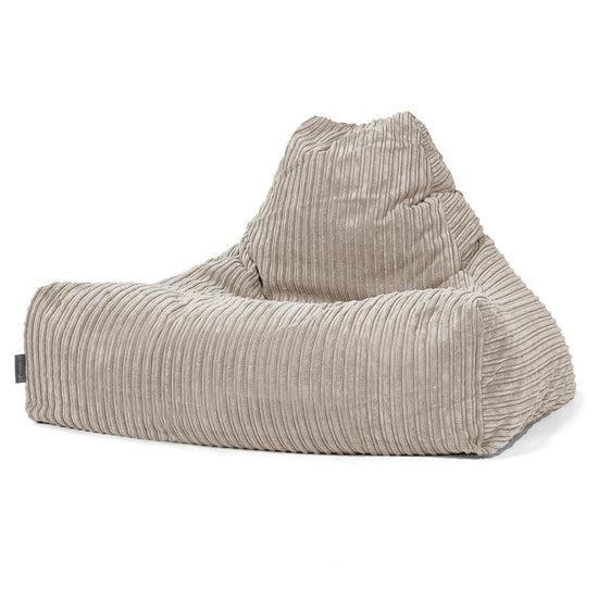 Pouf Fauteuil Relax - Côtelé Vison 01