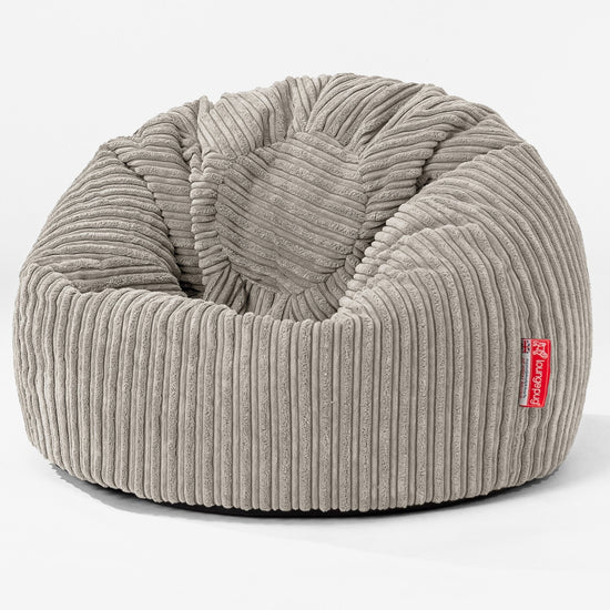 Pouf Poire Classique Enfant 1-5 ans - Côtelé Vison 01