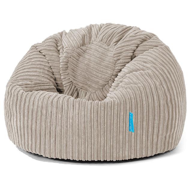 Pouf Poire Classique Enfant 1-5 ans - Côtelé Vison 01
