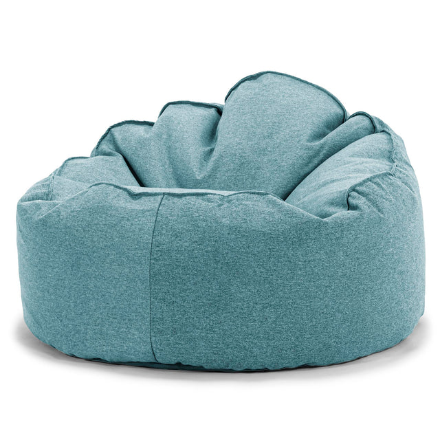 Pouf Poire, Archi - Interalli Laine Aqua 01