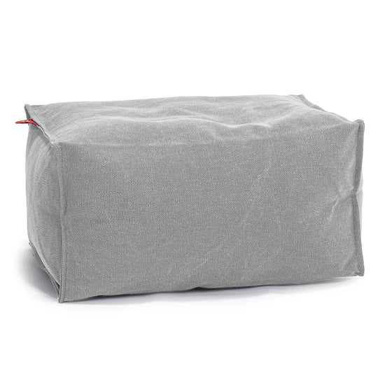 Pouf Repose Pied - Stonewashed Gris 01