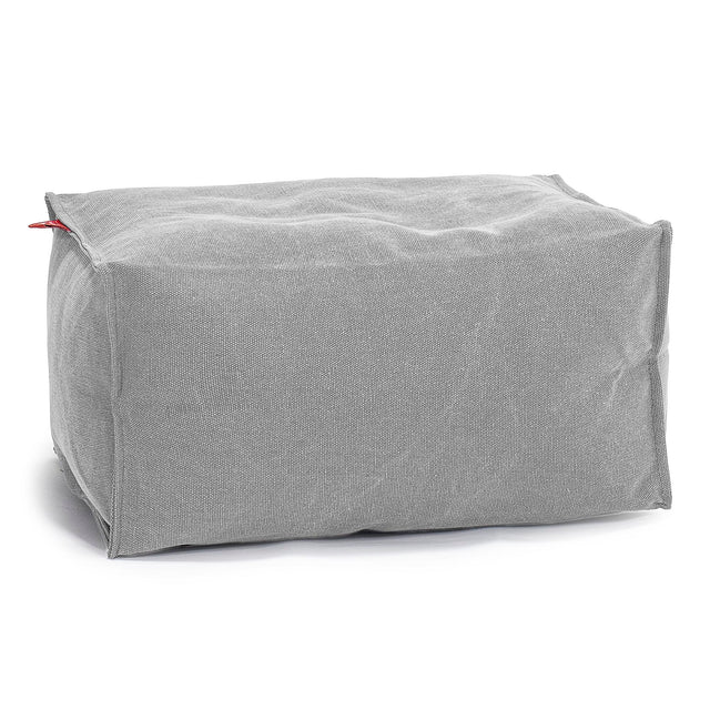Pouf Repose Pied - Stonewashed Gris 01