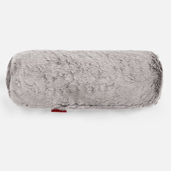 Traversin 20 x 55cm - Fausse Fourrure Lapin Gris clair 02