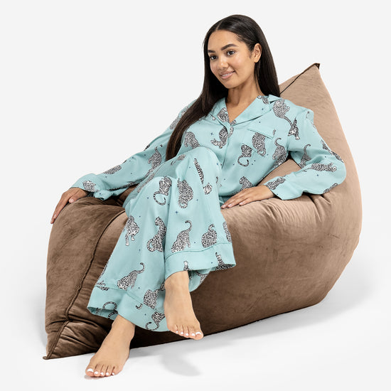 Pouf Géant XXL - Velours Espresso 04