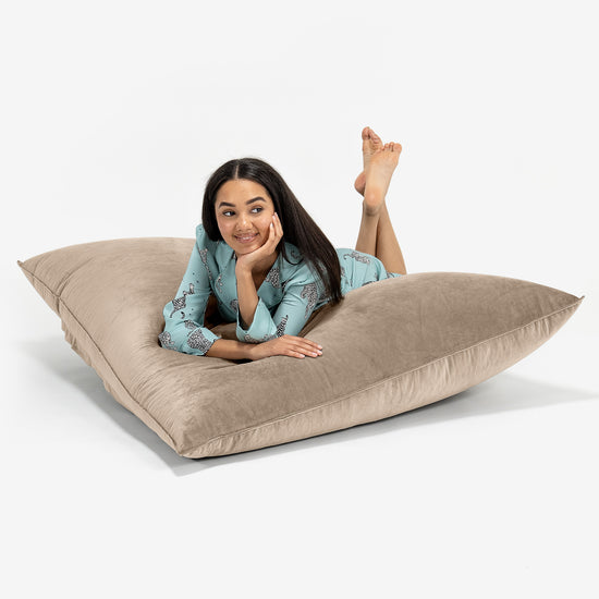 Pouf Géant XXL - Velours Vison 03