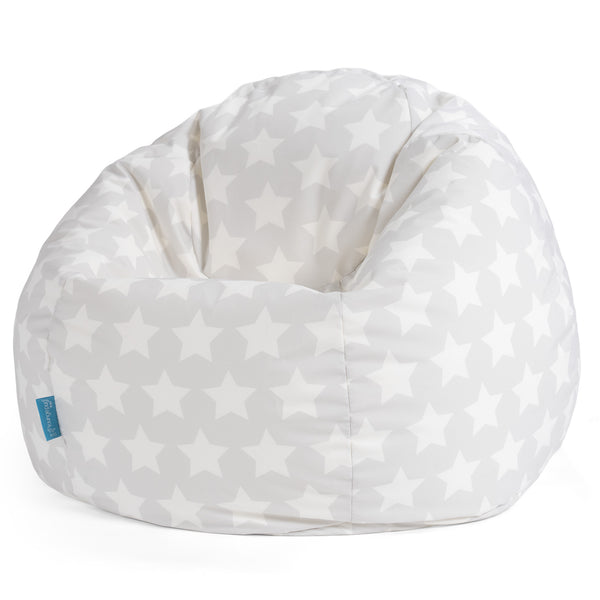 Pouf Poire Classique - Imprimé Gris étoile 01