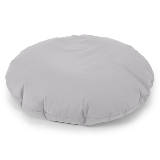 Flexforma Pouf Rond pour Enfant 2-14 ans - Entretien Facile Argent 01