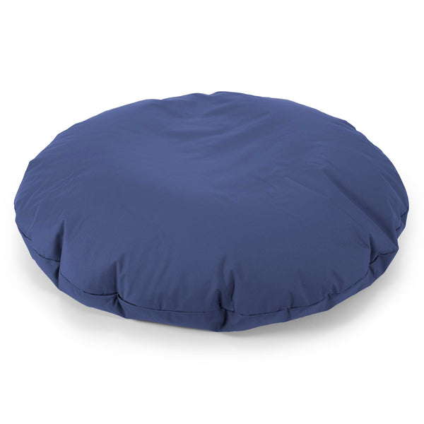 Flexforma Pouf Géant Rond pour Adulte - Entretien Facile Bleu Marine 01