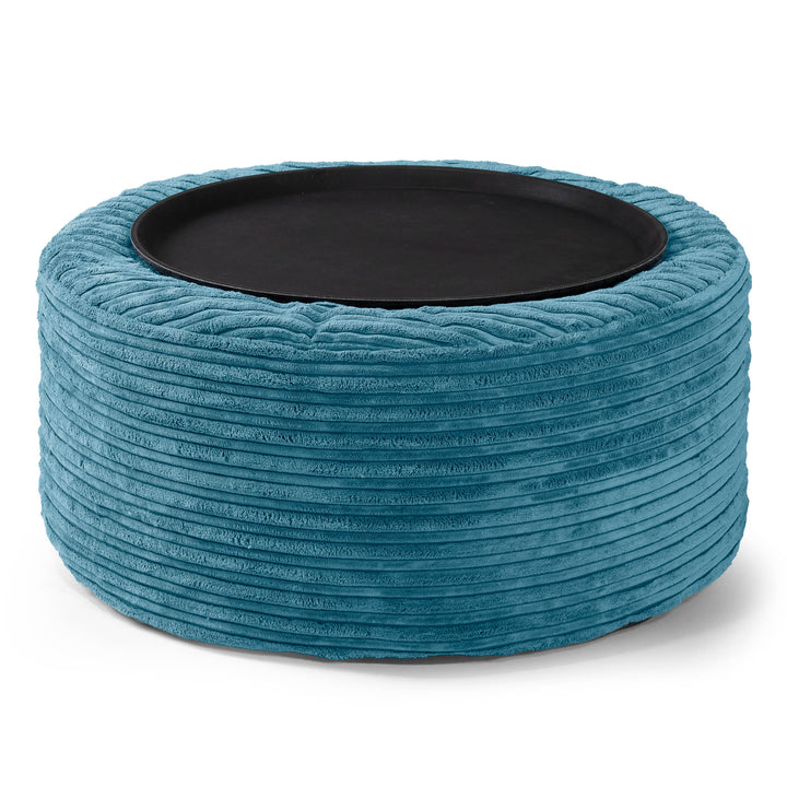 Pouf Ottoman - Côtelé Mer Égée  02