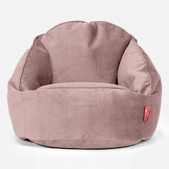 Pouf Chaise Bubble - Velours Rose 01