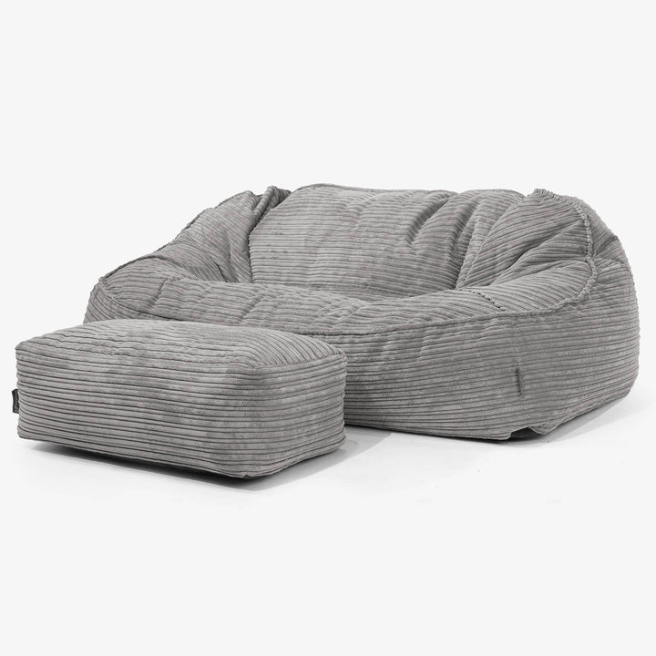 Le Canapé Pouf Géant Doudou - Côtelé Anthracite 02