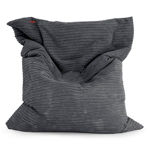 Pouf Géant XXL - Côtelé Noir