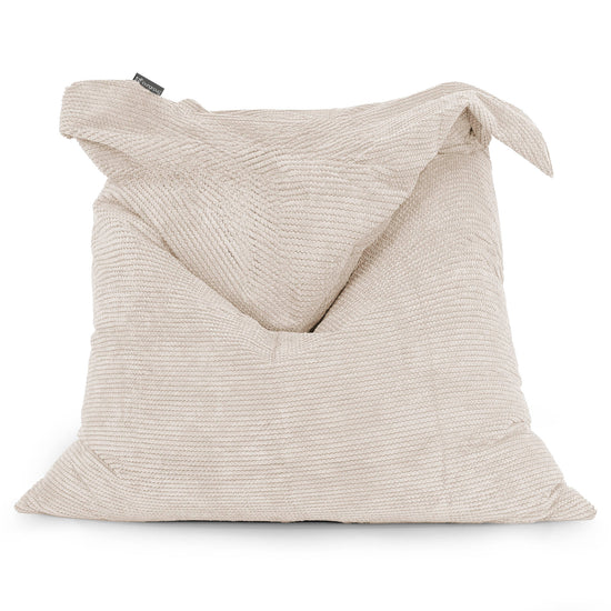 Pouf Géant XXL - Pompon Crème 01