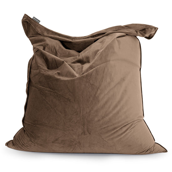 Pouf Géant XXL - Velours Espresso 01