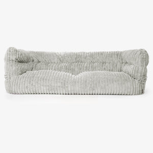 Canapé Pouf Albert 3 places 2.0 - Velours Côtelé Ultra Pelucheux Vert Sauge
