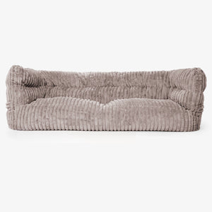 Canapé Pouf Albert 3 places 2.0 - Velours Côtelé Ultra Pelucheux Vison