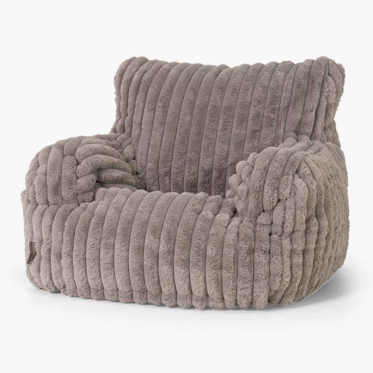 Fauteuil LINA + pouf velours cotelé