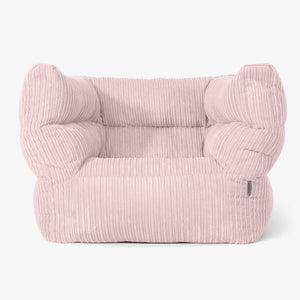 Albert Pouf Fauteuil Design 2.0 - Côtelé Rose