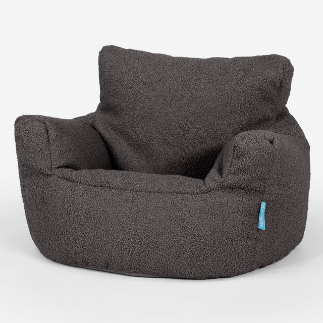 Fauteuil Pouf Bambin 1-3 ans Housse de Remplacement - Bouclé 01
