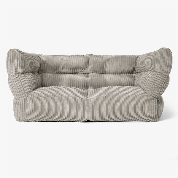 Canapé Pouf Albert 2 places - Côtelé Vison 01