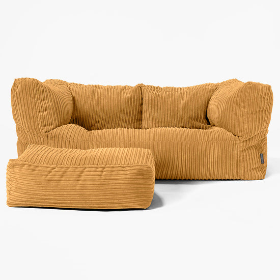 Canapé Pouf Albert 2 places - Miel doré 02