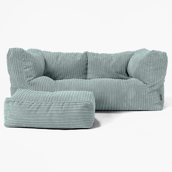 Canapé Pouf Albert 2 places - Vert Menthe 02