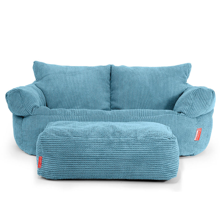 Joséphine Canapé Pouf - Pompon Mer Égée 02
