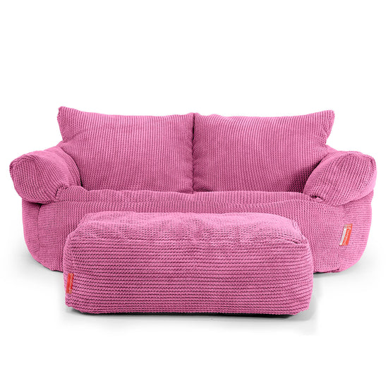 Joséphine Canapé Pouf - Pompon Rose 02