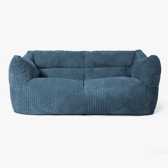 Canapé Pouf Victor - Côtelé Bleu Marine 01