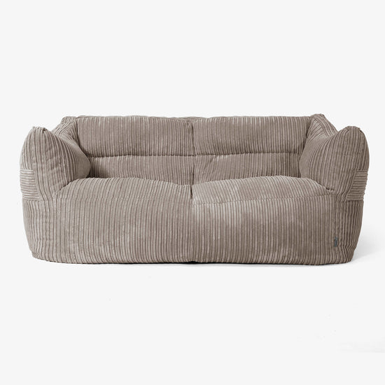 Canapé Pouf Victor - Côtelé Grège 01