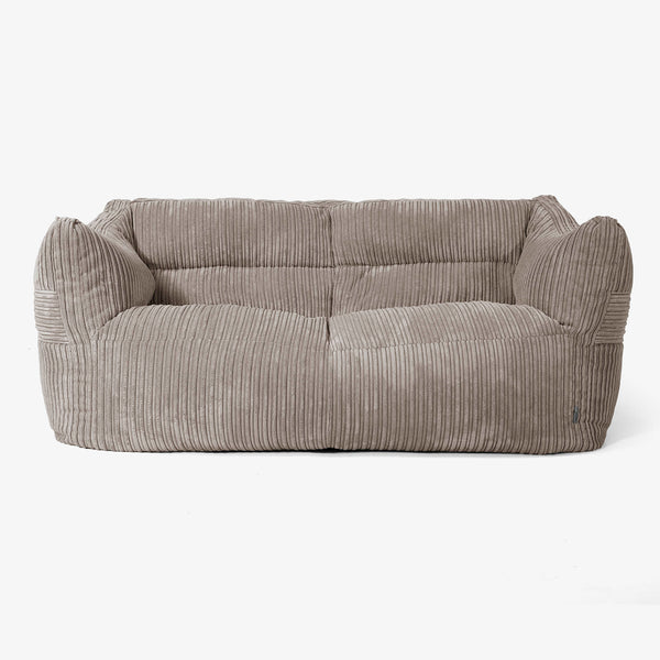 Canapé Pouf Victor - Côtelé Grège 01