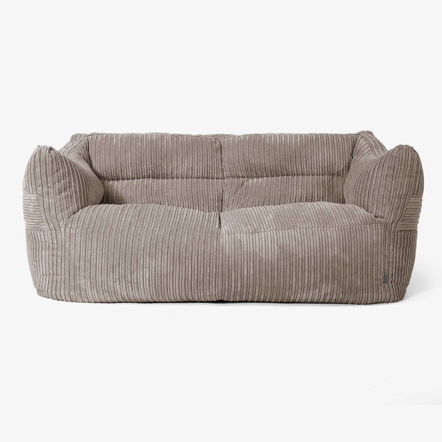 Canapé Pouf Victor - Côtelé Grège 01