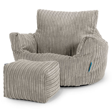 Fauteuil Pouf Bambin 1-3 ans - Côtelé Vison 02