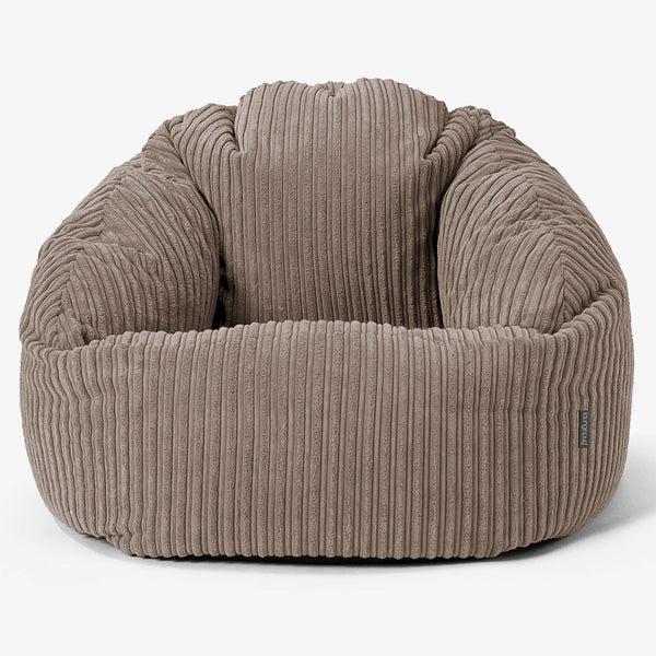 Pouf Chaise Bubble - Côtelé Grège 01