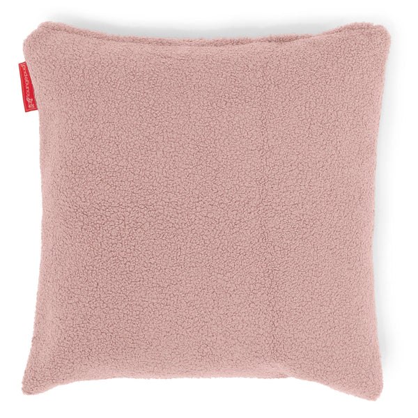 Housse de Coussin 47 x 47cm - Bouclé Rose 01